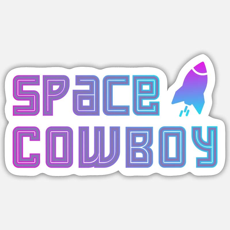 Cowboy de l’espace Sticker taille S (10 x 10 cm)