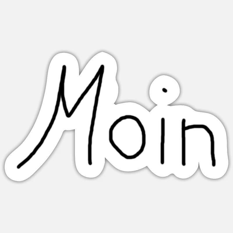 Moin Sticker Größe S (10 x 10 cm)