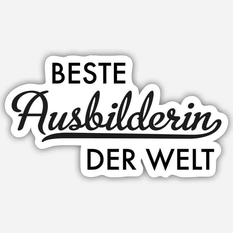 Ausbilderin - Sticker Größe S (10 x 10 cm) - Mattweiß