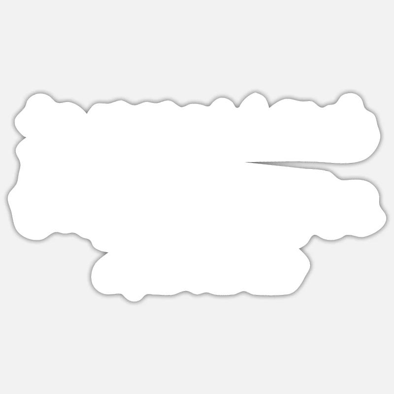 je veux tout tout de suite et puis c'est tout - Sticker taille S (10 x 10 cm) - blanc mat