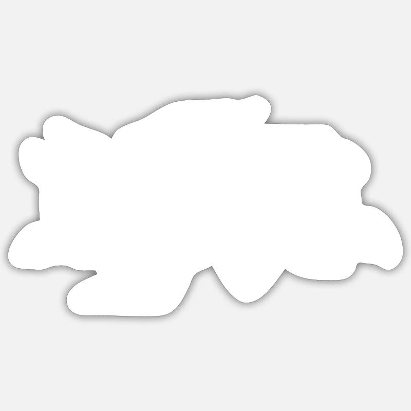 Kassel - Sticker taille S (10 x 10 cm) - blanc mat