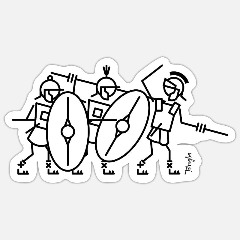 Romans attack! - Sticker size S (10 x 10 cm) - white matte