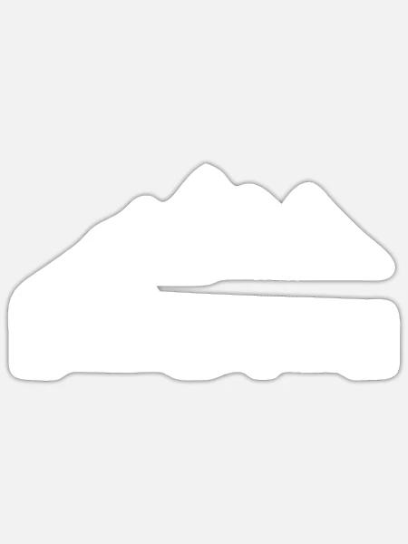 Erzgebirge Heimat Wandern - Sticker Größe S (10 x 10 cm) - Mattweiß