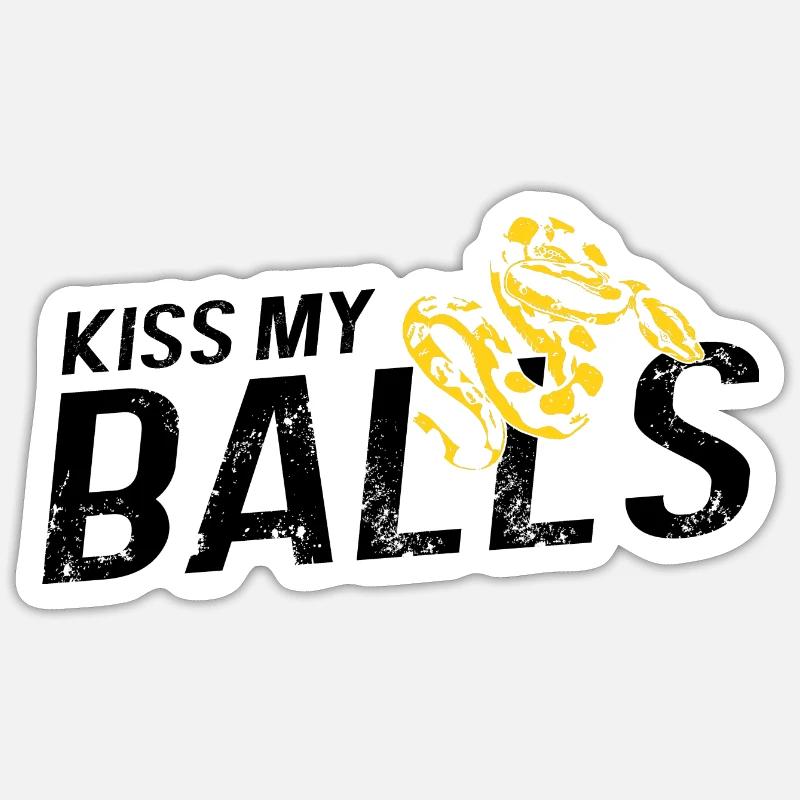 King python design pour les amateurs de serpents Sticker taille S (10 x 10 cm)