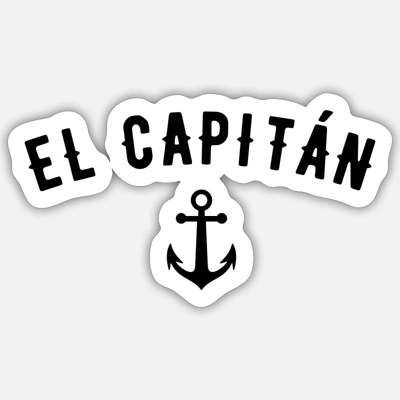 EL CAPITAN SPANISH CAPTAIN - Sticker size S (10 x 10 cm) - white matte