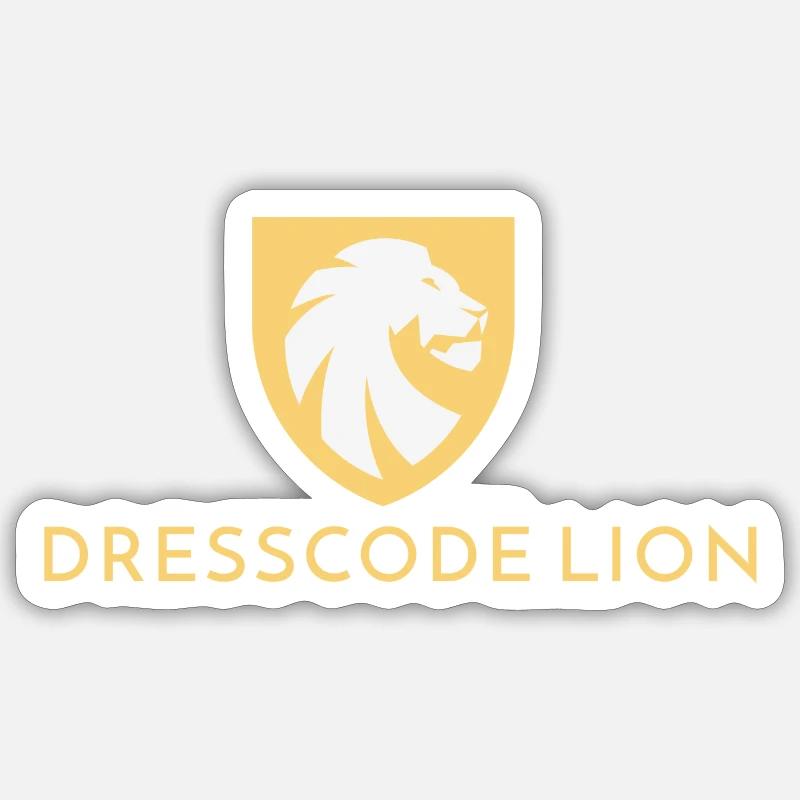 DRESSCODE LION Sticker Größe S (10 x 10 cm)