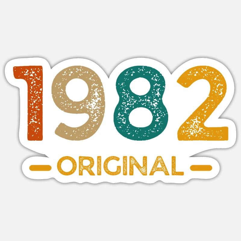 1982 Original - Sticker Größe S (10 x 10 cm) - Mattweiß