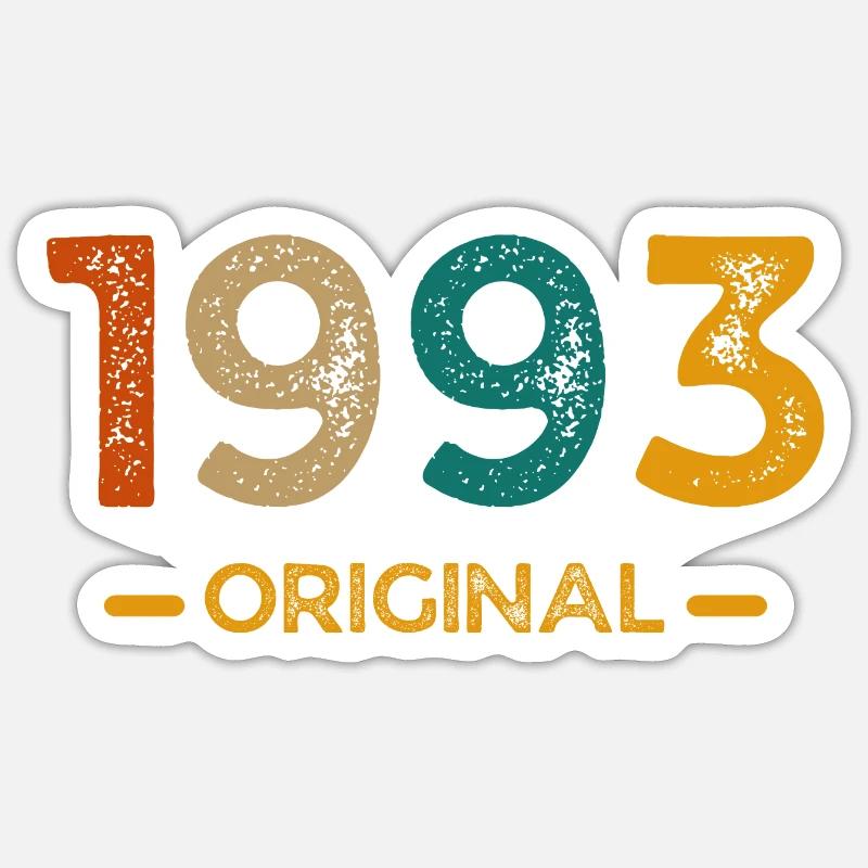 1993 Original - Sticker taille S (10 x 10 cm) - blanc mat