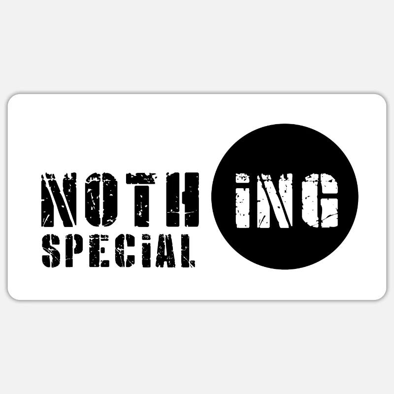 RIEN de spécial | Impression BG blanche Sticker taille S (10 x 10 cm)