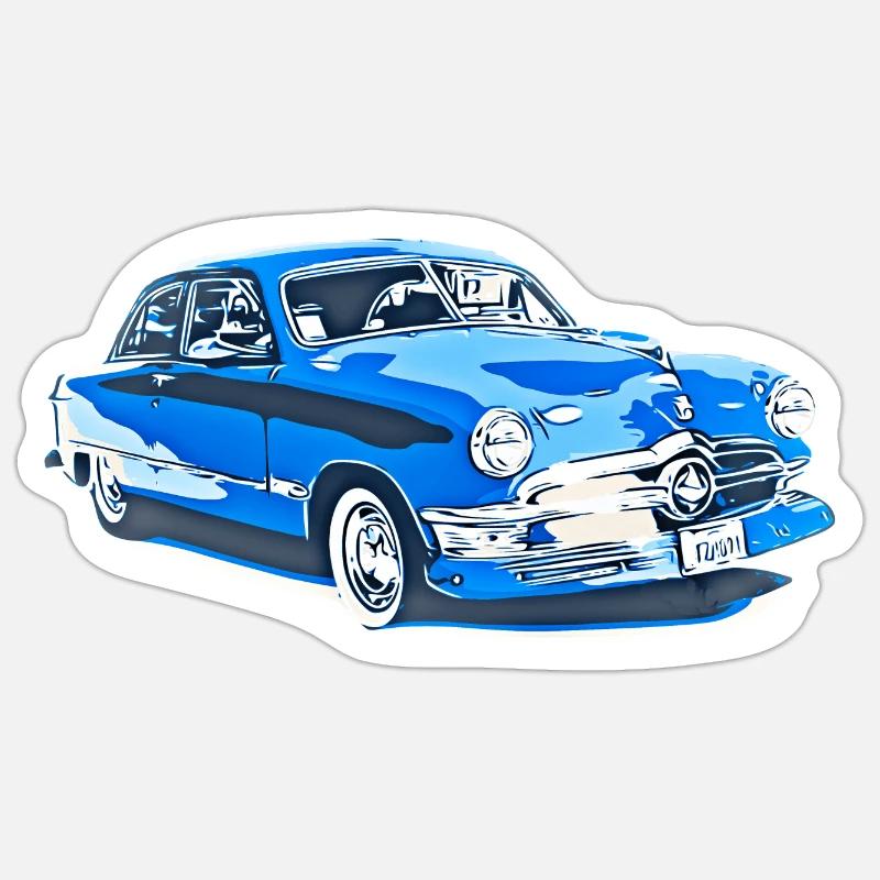 Voiture - Sticker taille S (10 x 10 cm) - blanc mat