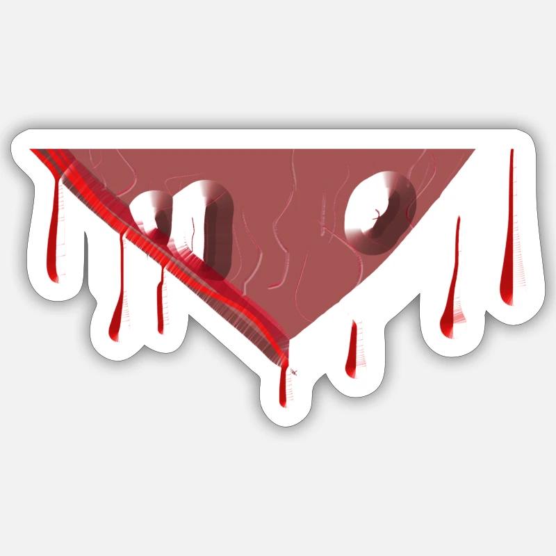 drop symbol shape red Sticker size S (10 x 10 cm)