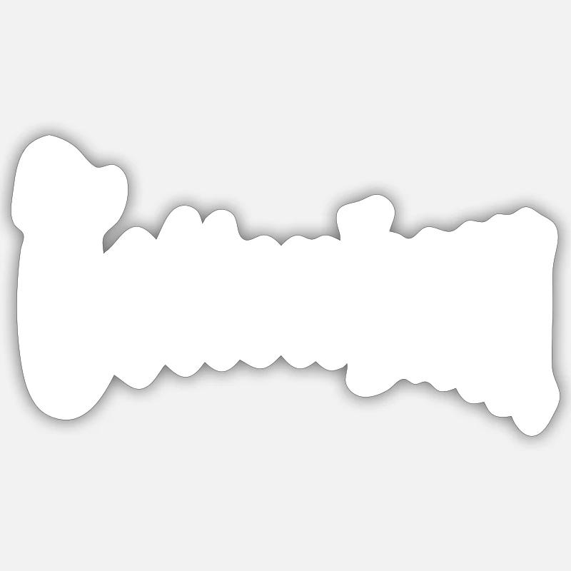 Tottenham - Sticker Größe S (10 x 10 cm) - Mattweiß