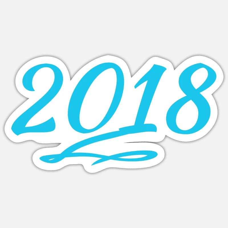 2018 - Sticker taille S (10 x 10 cm) - blanc mat