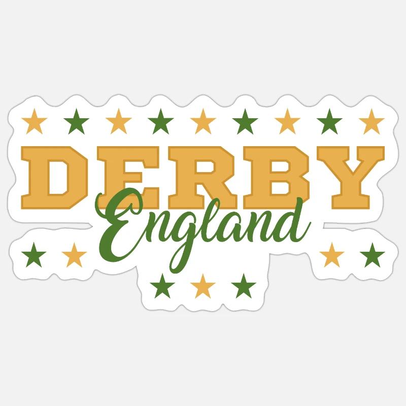 Derby - Sticker size S (10 x 10 cm) - white matte