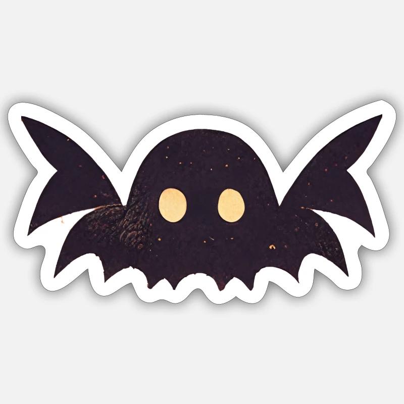 Halloween ghost cut - Sticker size S (10 x 10 cm) - white matte