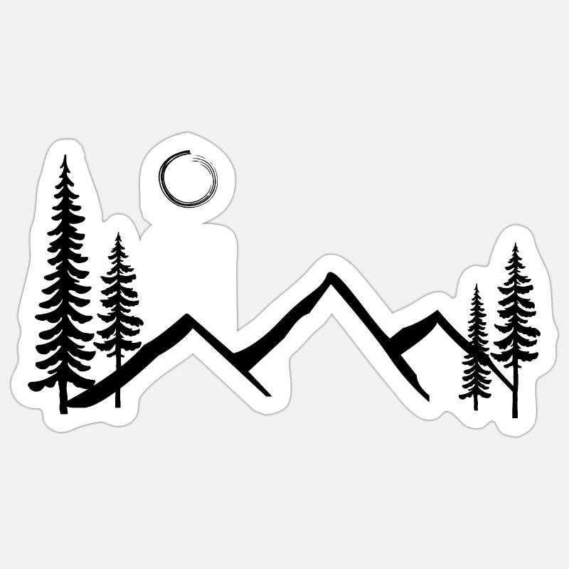Erforschen - Sticker Größe S (10 x 10 cm) - Mattweiß