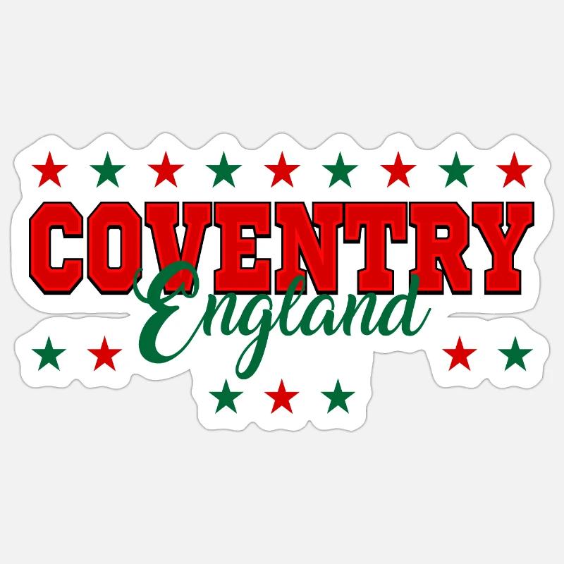 Coventry - Sticker size S (10 x 10 cm) - white matte