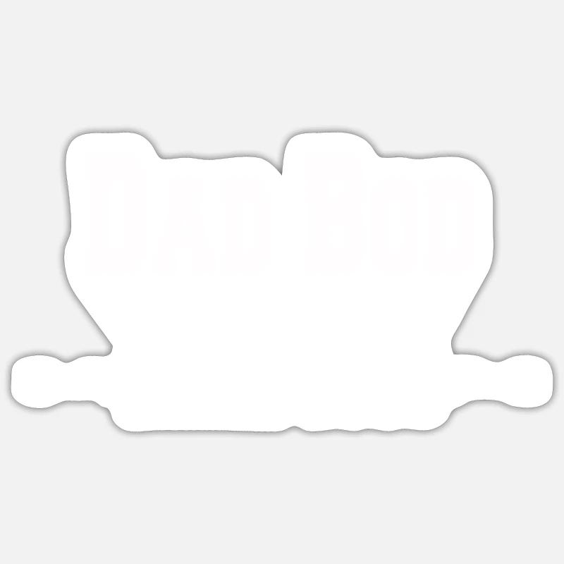 Dad Bod since 1980 - Sticker size S (10 x 10 cm) - white matte