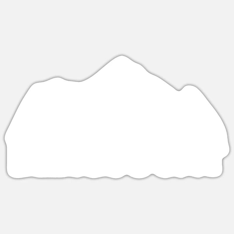 Bergsucht - (7) - Sticker Größe S (10 x 10 cm) - Mattweiß