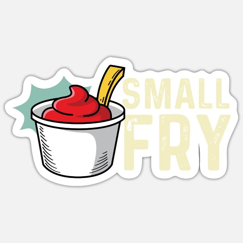 Small roast server or waitress gift Sticker size S (10 x 10 cm)