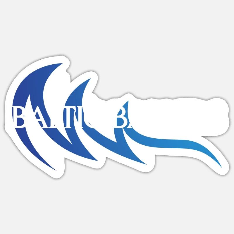 Baltic Ballers Design - Sticker Größe S (10 x 10 cm) - Mattweiß