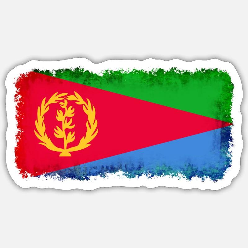 Eritrea - Sticker size S (10 x 10 cm) - white matte