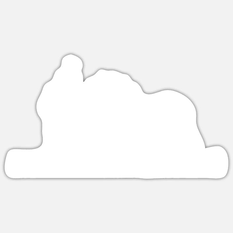 Frau mit Pferd Sticker Größe S (10 x 10 cm)