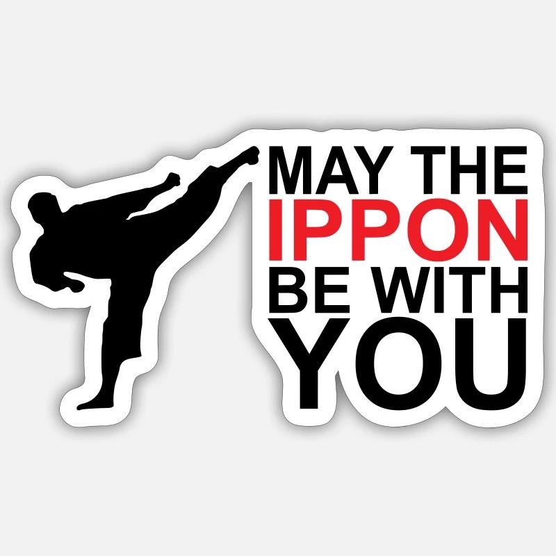 Que l’Ippon soit avec vous Sticker taille S (10 x 10 cm)
