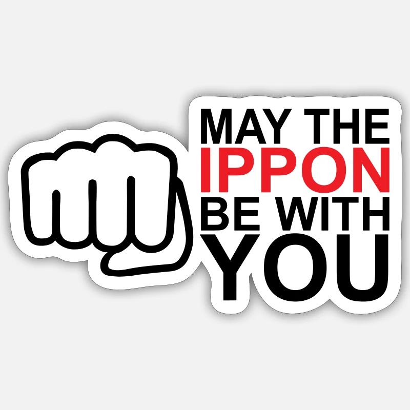 Que l’Ippon soit avec vous 2 Sticker taille S (10 x 10 cm)