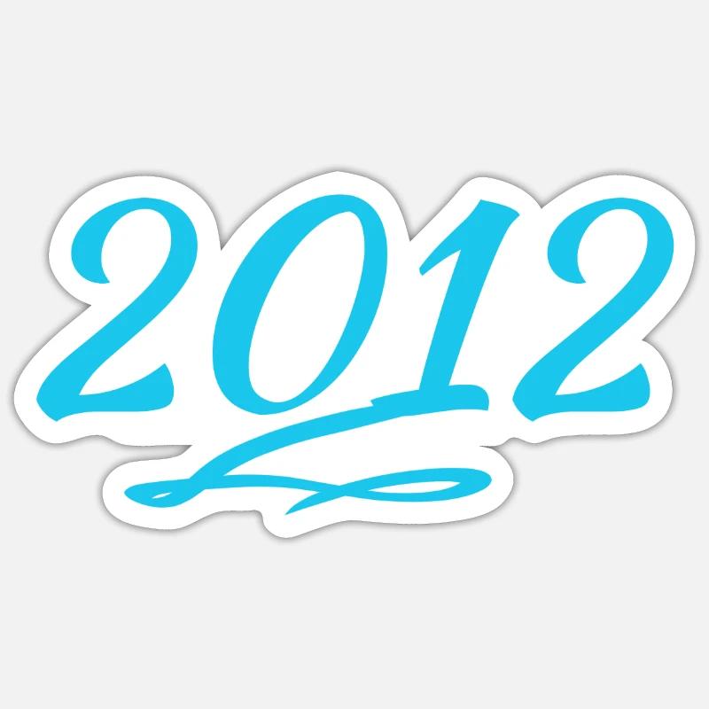 2012 - Sticker size S (10 x 10 cm) - white matte
