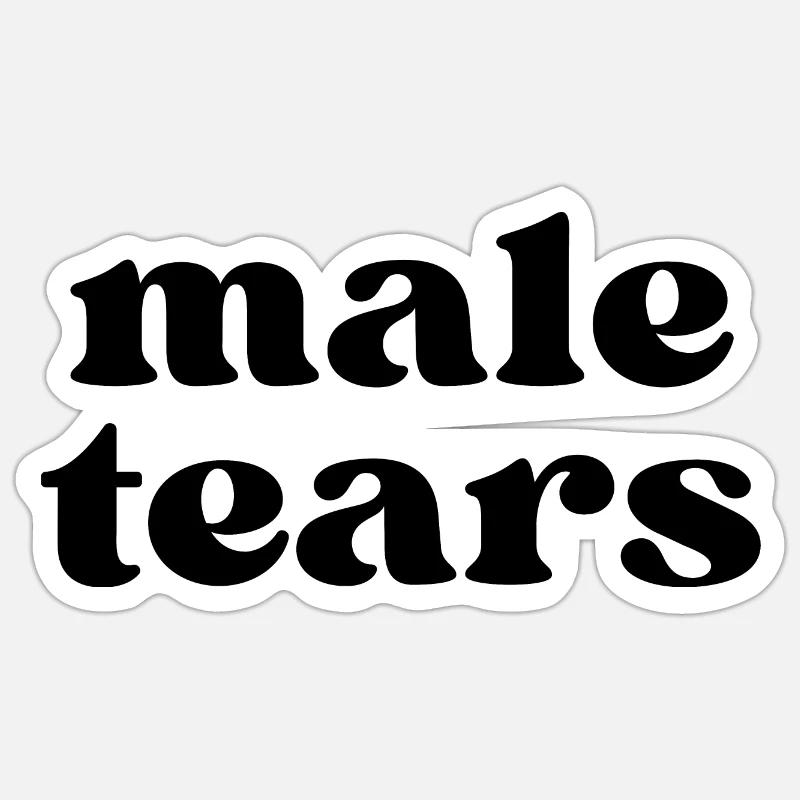 Male Tears Sticker size S (10 x 10 cm)