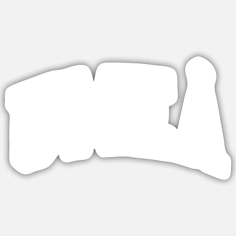 Umeå - Sticker taille S (10 x 10 cm) - blanc mat