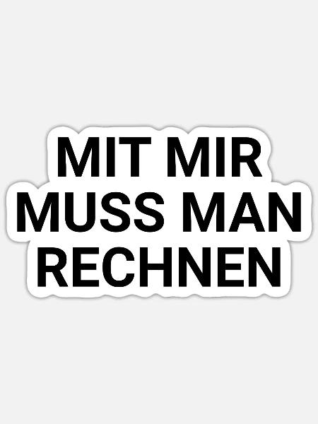 Lehrer Lustig Spruch Rechnen Schule Abi Mathelehre - Sticker Größe S (10 x 10 cm) - Mattweiß