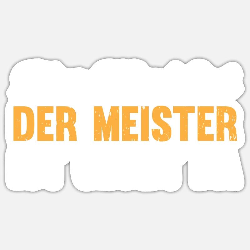 Alles wird gut, der Meister Ist jetzt da Sticker Größe S (10 x 10 cm)