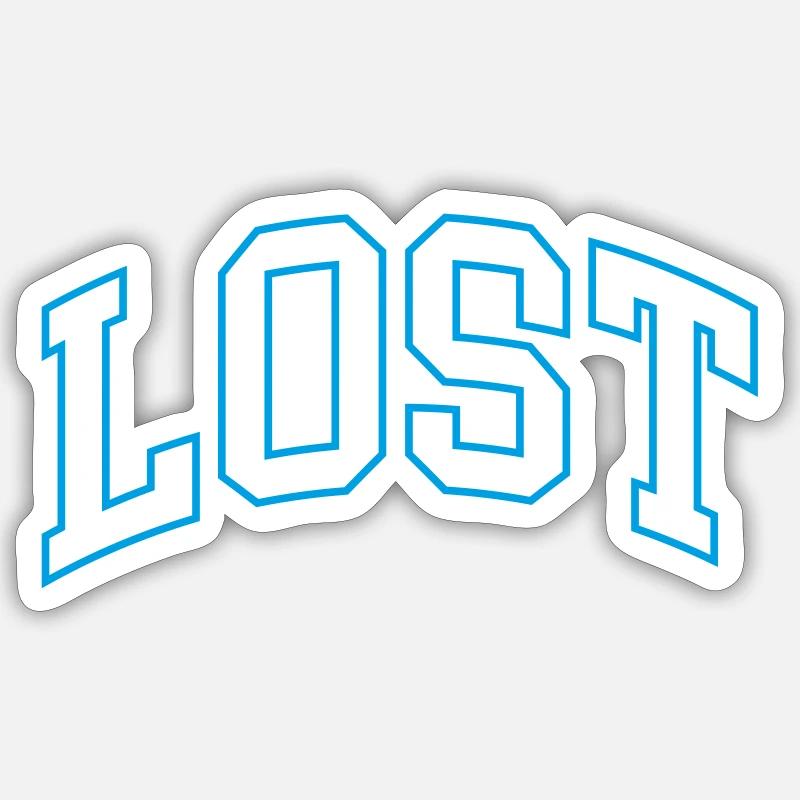lost Sticker Größe S (10 x 10 cm)