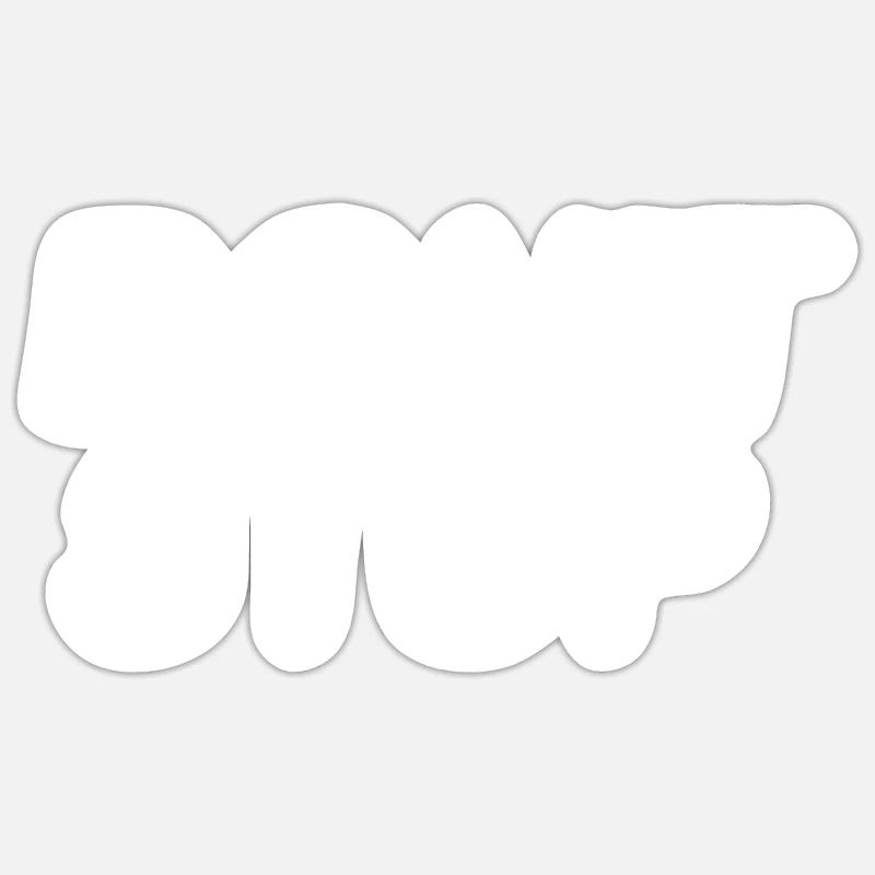 Dont stop - Sticker taille S (10 x 10 cm) - blanc mat