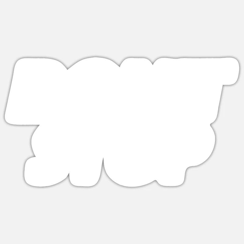 Dont stop - Sticker size S (10 x 10 cm) - white matte