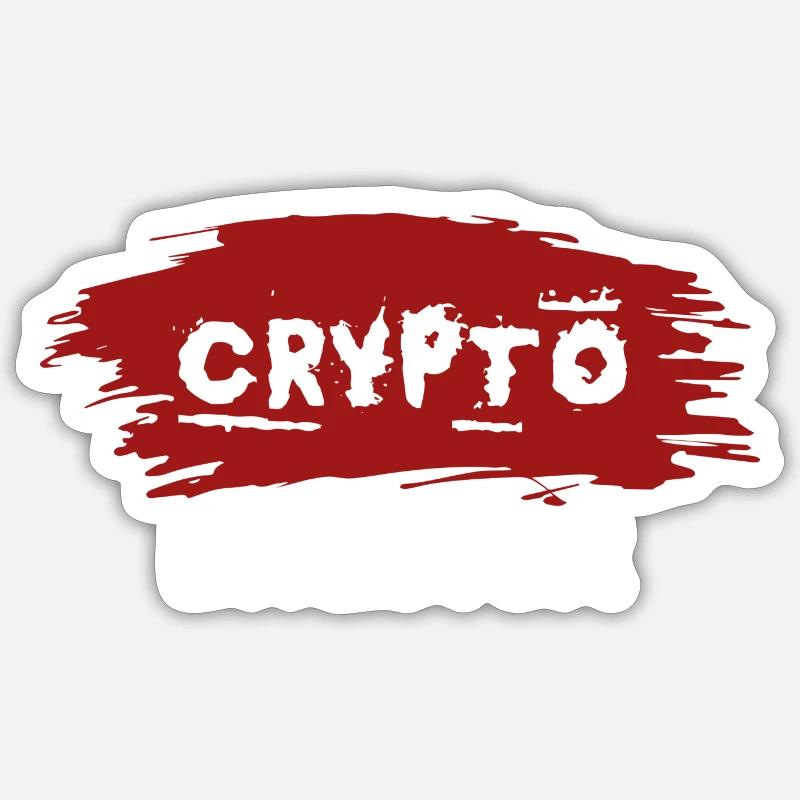 Bitcoin Trading Crypto Stocks - Sticker taille S (10 x 10 cm) - blanc mat