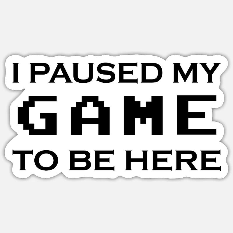 Game Gaming PC - Sticker size S (10 x 10 cm) - white matte