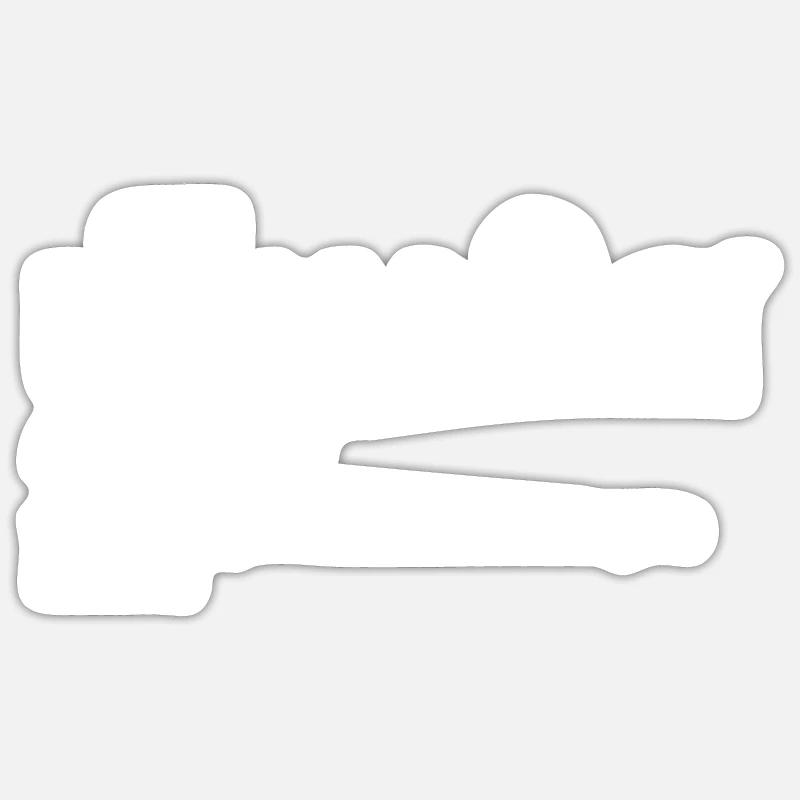 Thaïlande - Sticker taille S (10 x 10 cm) - blanc mat