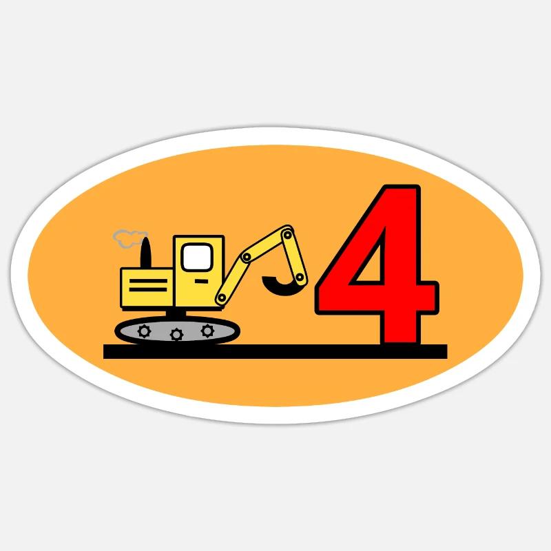 Bagger Sticker Größe S (10 x 10 cm)