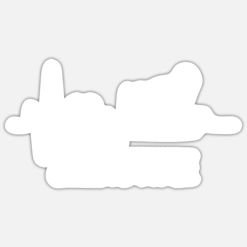 Sheepadoodle Doodle Dog - Sticker taille S (10 x 10 cm) - blanc mat