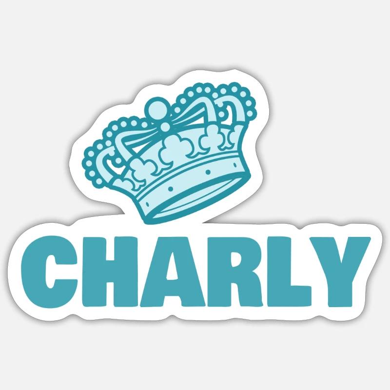 Gift for Charly - Sticker size S (10 x 10 cm) - white matte