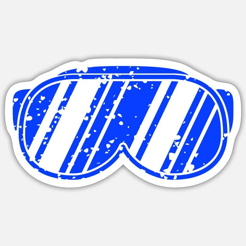 Ski Goggles Sticker size S (10 x 10 cm)