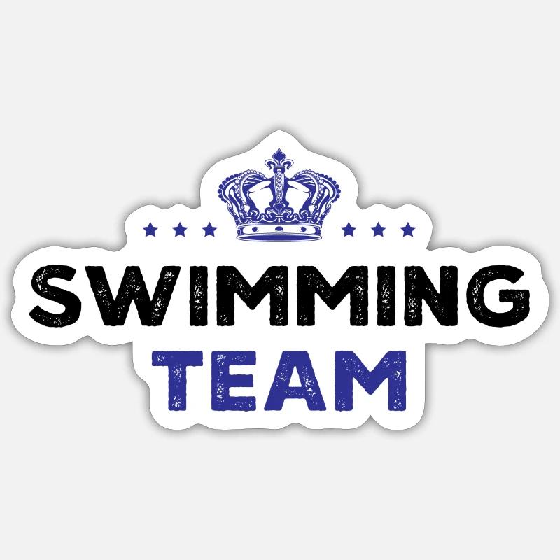 Équipe de natation Sticker taille S (10 x 10 cm)
