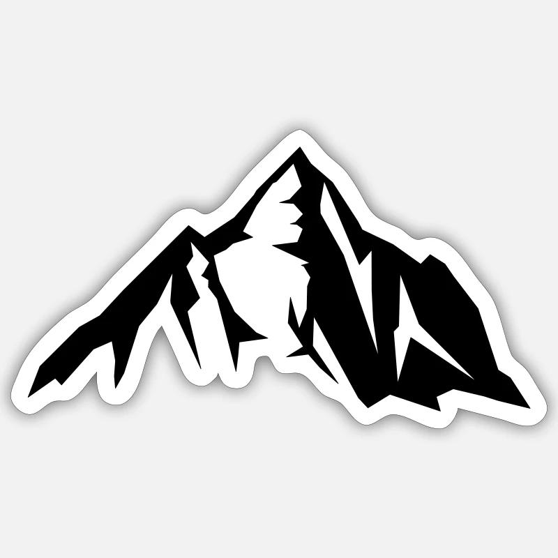 mountain Sticker Größe S (10 x 10 cm)