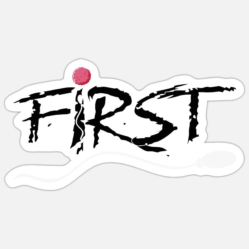 ridge - Sticker size S (10 x 10 cm) - white matte