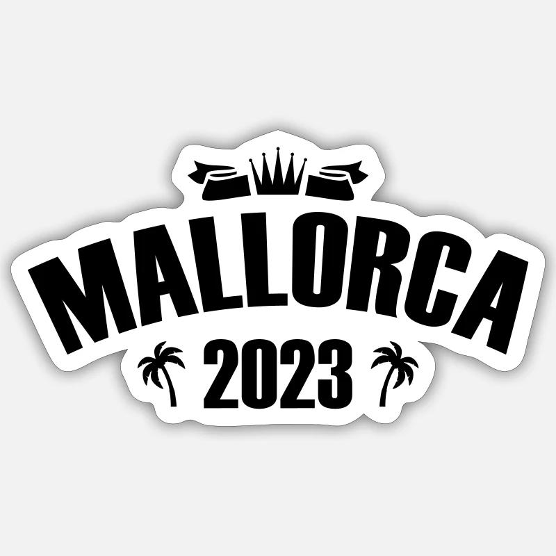 Mallorca 2023 - Sticker size S (10 x 10 cm) - white matte