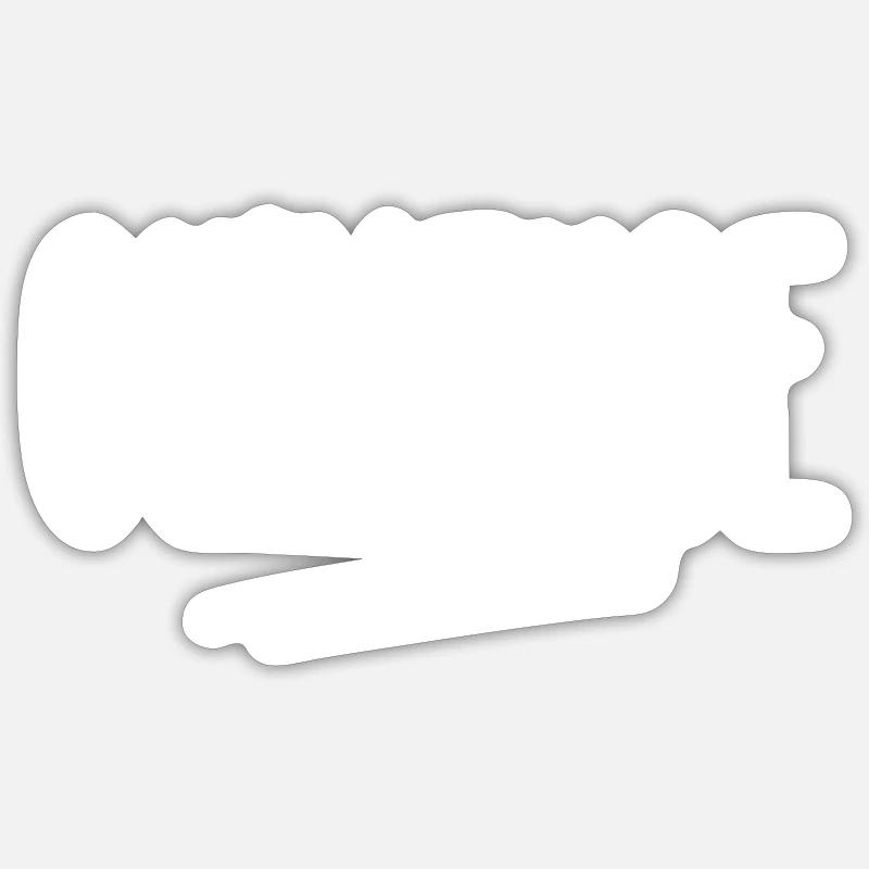 ouineuse - Sticker taille S (10 x 10 cm) - blanc mat