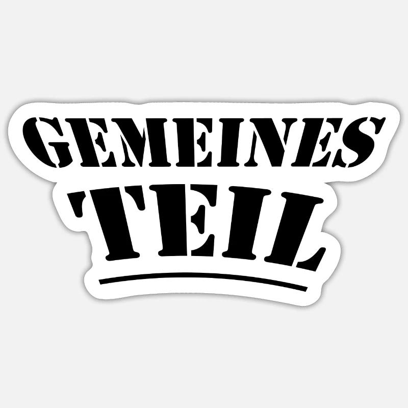 Partie commune - Sticker taille S (10 x 10 cm) - blanc mat